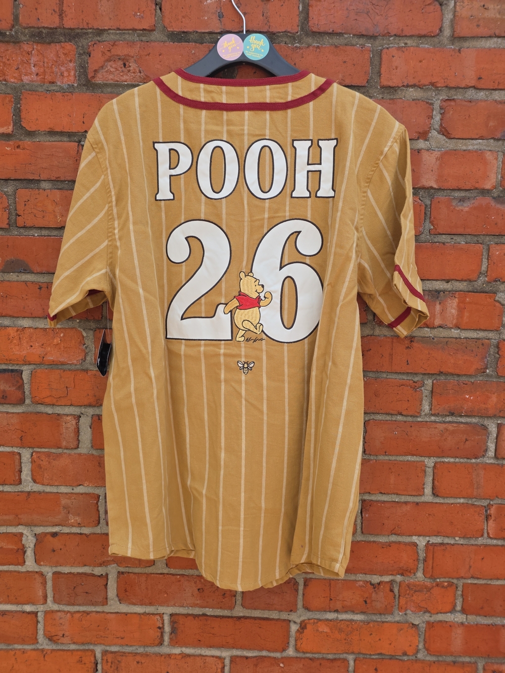 Disney Winnie The Pooh Hundred Acre Wood Baseball Jersey Unisex M NWT (A) - Picture 5 of 5